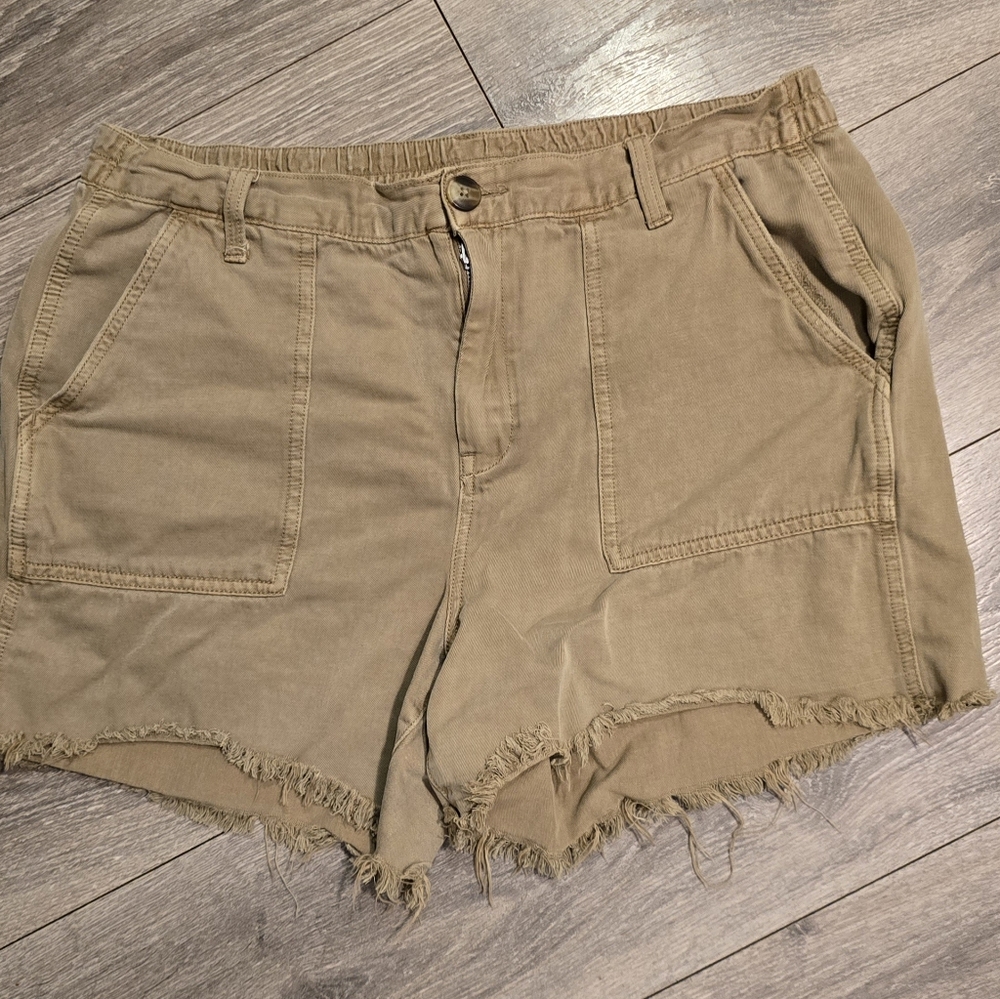 Aerie Tan Casual Shorts, Sz L